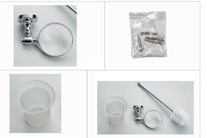 Ozwashroom Frosted Glass Toilet Brush Holder TBG3 Wall Mount - OzWashroom