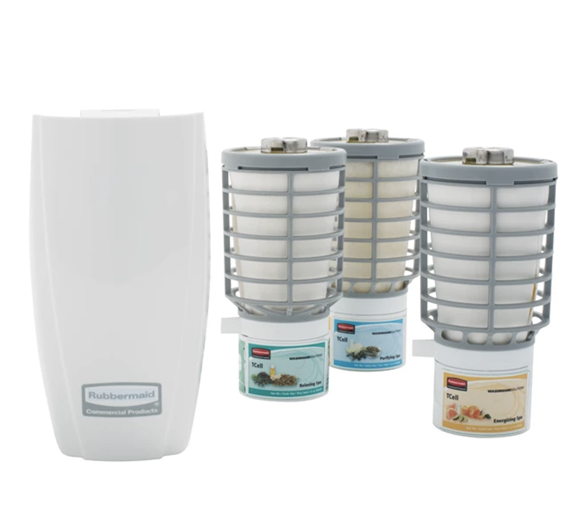 Tcell Advanced White or Black Odour Control Dispenser - OzWashroom