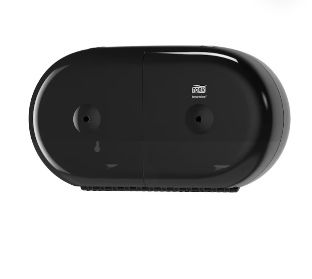Tork SmartOne Mini Twin Toilet Roll Dispenser Black T9  -OzWashroom