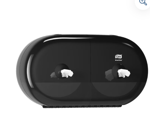 Tork SmartOne Mini Twin Toilet Roll Dispenser Black T9  - OzWashroom