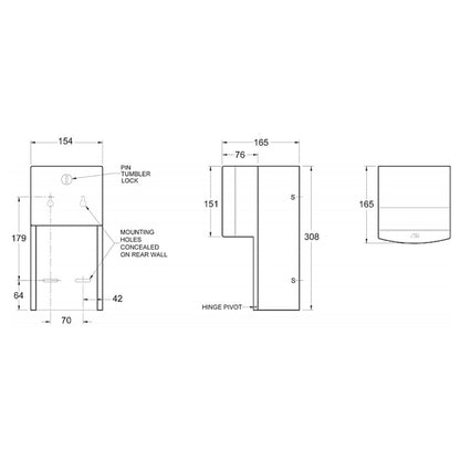 JD Macdonald Toilet Roll Holder 0030  -OzWashroom