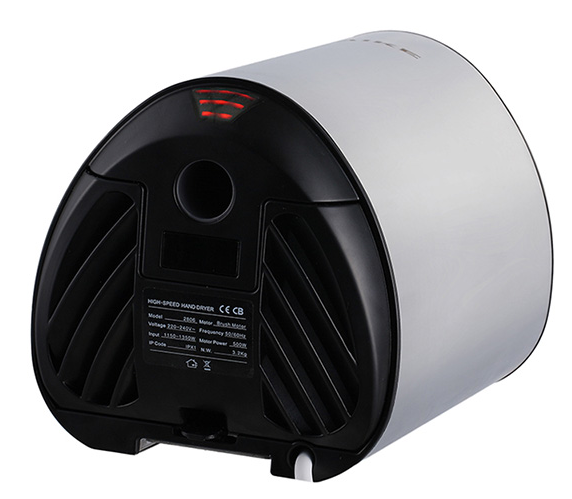 Vortex Smart heater compact hand dryer Matte Black stainless steel commercial hand dryer - VX2805k