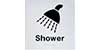 Shower Braille Signs