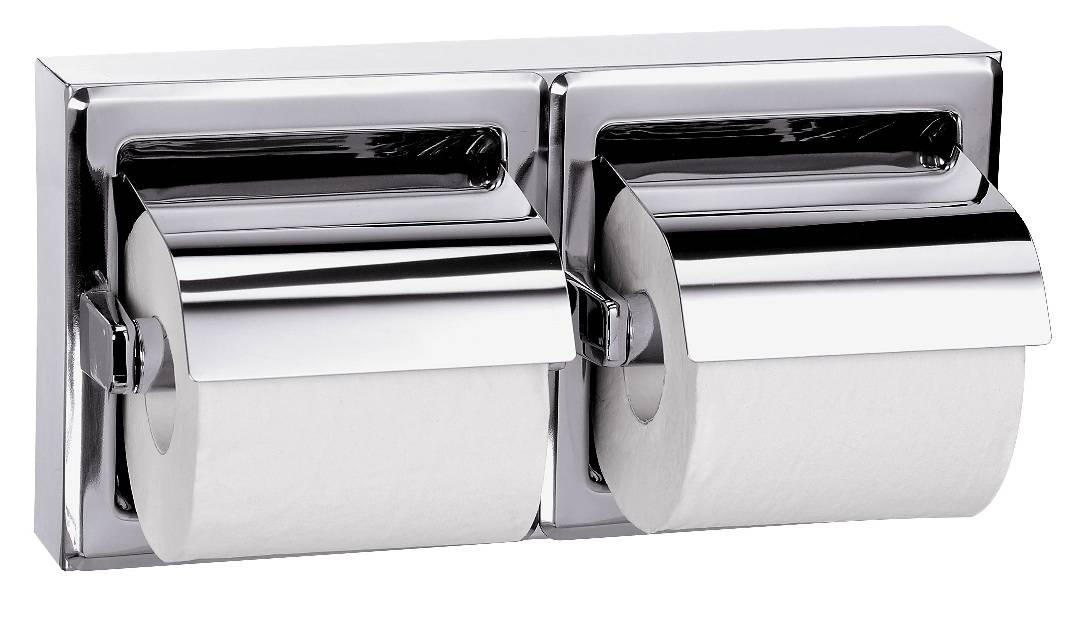 Polished Stainless Pack of 2 Moen RR5520SS Commercial Tissue Box 