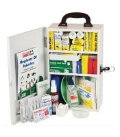 First Aid Kit for Workplace Metal Case Wall Mount