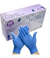 Blue Nitrile Powder Free Gloves Ultra Fresh