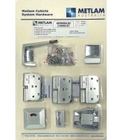 Metlam Toilet Partition Kit Hardware Left or Right Hand