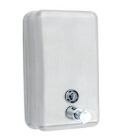  Metlam Vertical Soap Dispenser White Powder Coated ML605W