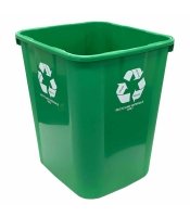 Plastic Green Recycling Waste Bin 32L 