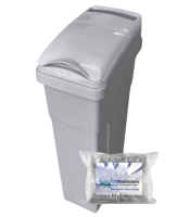 Sanitary Bin Lady Disposal 23L & 10 Scented Liners Value Pack