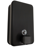 Matt Black Soap Dispenser Vertical S'Steel 1.2L Black Pump