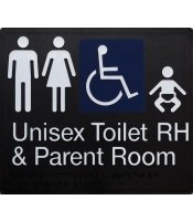 Unisex Disable Parent Room Toilet Right Hand 