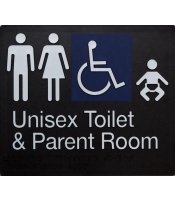 Unisex Disable Parent Room Toilet Sign 