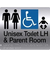 S'Steel Parent Room Unisex Toilet Accessible LH 
