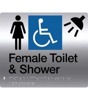 Female Disable Toilet and Shower Stainless Steel