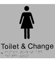 SP35 Female Toilet & Change Stainless Steel