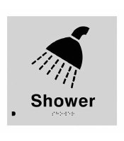 Shower Braille Sign 