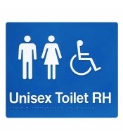 Unisex Disable Braille Toilet RH 