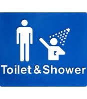  Braille Sign Male Toilet & Shower