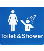  Braille Sign Female Toilet & Shower