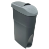 Sanitary Bin Grey Slim Lady Female Waste Disposal