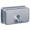 Horizontal Satin S'Steel Refillable 1L Soap Dispenser