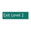 Exit Green Braille Sign SE-02 (180x50mm)