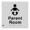 Parent Room Braille Toilet Sign SS11 (180 x 180 mm)