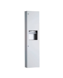 B38039 Bobrick Surface Mounted Paper Towel Dispenser and Waste Bin