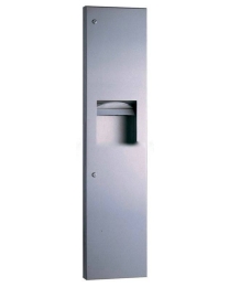 B38032 Bobrick Semi Recessed Towel Dispenser & Waste Bin