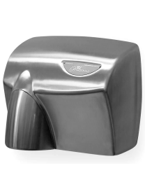 Gloss casing, stainless steel, front view of the product "JD Macdonald Hand Dryer Satin S/Steel HDABSSSSC"