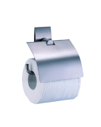 TOILET ROLL HOLDER WITH LID