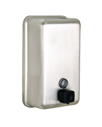 Vertical Soap Dispenser - SS button pump valve