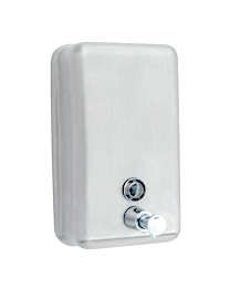 Vertical Soap Dispenser - Powder Coat White