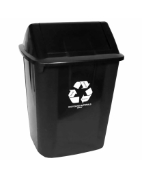 Main view of the product, close-lid waste bin "32L Plastic Black Recycling Waste Bin RB32RB"