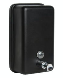 Metlam Vertical Soap Dispenser Black Designer D-ML605BAS 