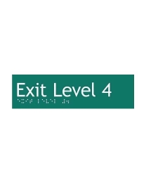  Exit Green Braille Sign SE-04