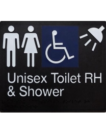 SS16RH Unisex Disable Toilet & Shower Right Hand (210 x 180 mm)