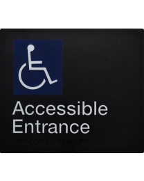 SS40 Disabled Accessible Entrance Braille (210 x 180 mm)