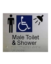 SP14J Male Disable Toilet and Shower Stainless Steel