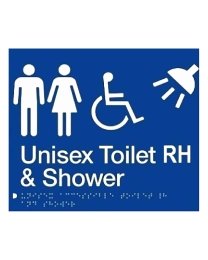 Right Hand Unisex Toilet & Shower SV16RH (210 x 180 mm)