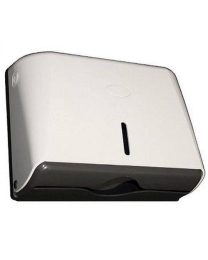 Main view of the product, bottom view "Slim Paper Towel Dispenser Horizontal White TD5W"