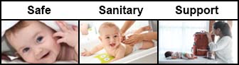 JD Macdonald S/M Baby Change Station 9012, Safe, Sanitary and Support